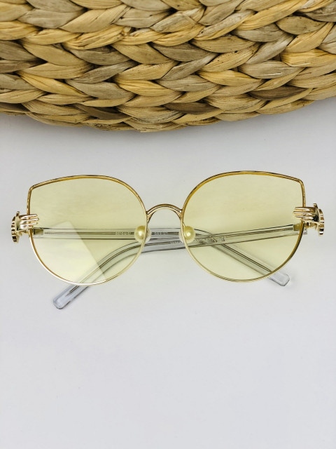 Dámské žluté sluneční brýle