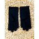 Černé bavlnené ochranné rukavice