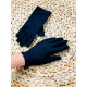 Černé bavlnené ochranné rukavice