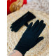 Dámské černé rukavice s knoflíky