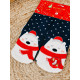 Vánoční termo modré ponožky