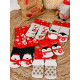 Vánoční termo červené ponožky Ho Ho Ho