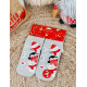 Vánoční termo šedé ponožky Ho Ho Ho