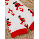 Bílé vánoční termo ponožky
