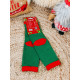 Zelené vánoční termo ponožky Ho Ho Ho