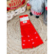 Vánoční červené ponožky