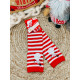 Vánoční bílo-červené ponožky