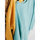 Dámský žlutý pletený svetr