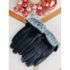 Černé pánské rukavice s kožešinou Amar