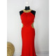 Dámské červené společenské šaty - KAZOVÉ