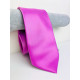 Pánská fialová saténová kravata - KAZOVÉ