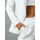 Dámský bílý kalhotový kostým Paris