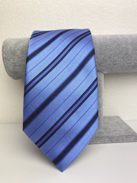 Pánská modrá kravata 2
