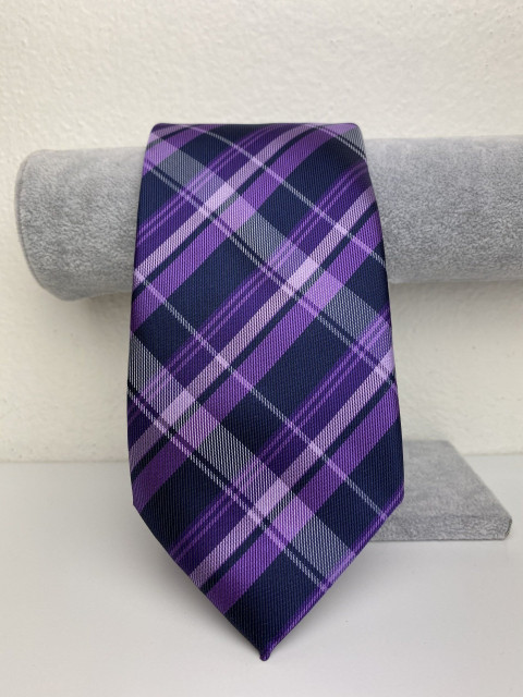 Pánská fialová kravata 3