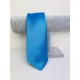 Pánská tyrkysová saténová úzká kravata