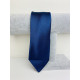 Pánská tmavá modrá saténová úzká kravata