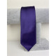 Pánská tmavá fialová saténová úzká kravata