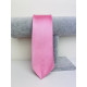 Pánská světla růžová saténová úzká kravata