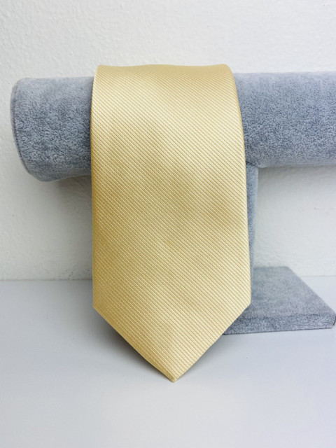 Pánská béžová saténová kravata