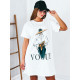 Dámské bílé tričkové šaty Vogue