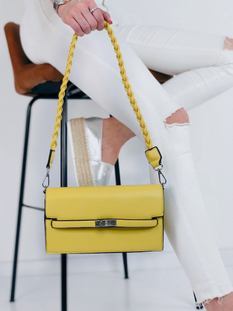Dámská elegantní žlutá kabelka