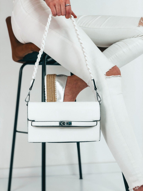 Dámská elegantní bílá kabelka