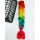 Vícebarevný pletený kanekalon