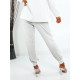 Bílé elegantní kalhoty s knoflíky