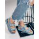 Modré riflové sandály Roxy