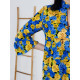 Dámské modré květované šaty Mella