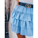 Nařasená modrá sukně