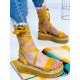 Dámské žluté sandálky na platformě