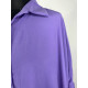 Oversize fialové košilové šaty - KAZ