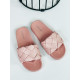 Dámské růžové proplétané pantofle