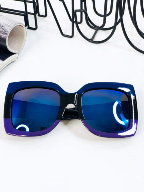 Modro-fialové sluneční brýle Alicia