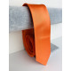 Pánská oranžová saténová úzká kravata