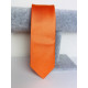Pánská oranžová saténová úzká kravata