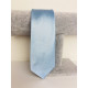 Pánská světlá modrá lesklá saténová úzká kravata