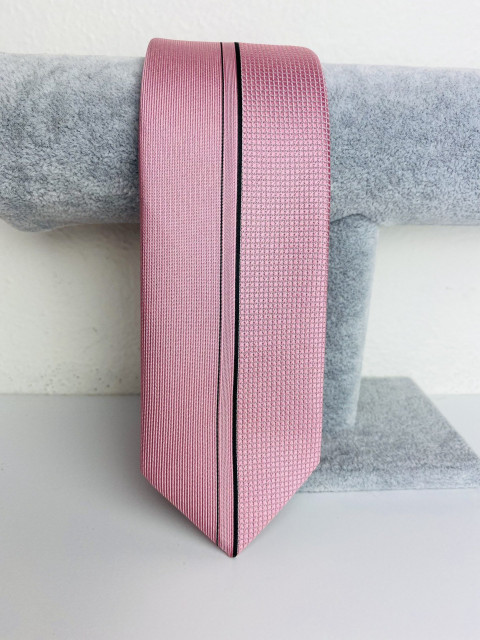 Pánská starorůžová úzká kravata