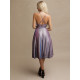 Krátké fialové třpytivé společenské šaty
