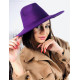 Dámský fialový elegantní klobouk