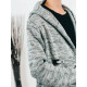Pánské šedý svetr s kapucí Vilémo