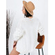 Dámský bílý svetr s mohutnými rukávy