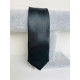 Pánská černá saténová úzká kravata