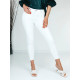 Dámské bílé elastické džíny s vysokým pasem