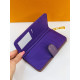 Dámská prošívaná fialová peněženka Leo Sabri