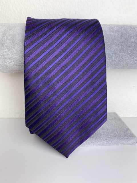 Pánská tmavá fialová kravata