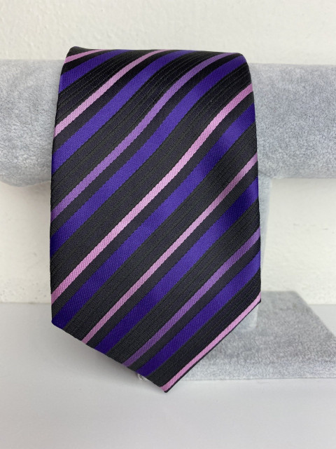 Pánská růžovo-fialová kravata