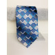 Pánská šedě-modrá kravata
