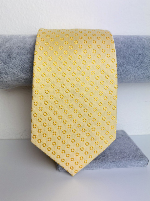 Pánská světlá žlutá kravata